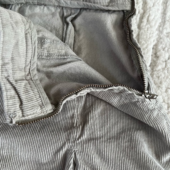 BDG/Urban Outfitters | Corduroy | Pleated | Mini Skirt | Y2K | Gray | M - Picture 6 of 8